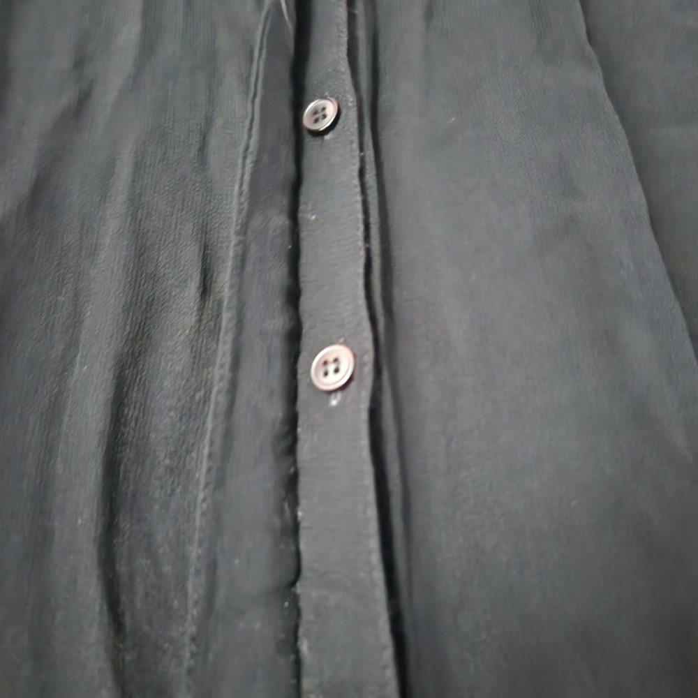 Tristan Black Sheer Button-Down Shirt - Picture 4 of 6